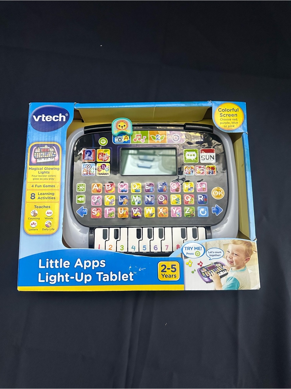 VTech Little Apps Light-Up Tablet in Blue and Black